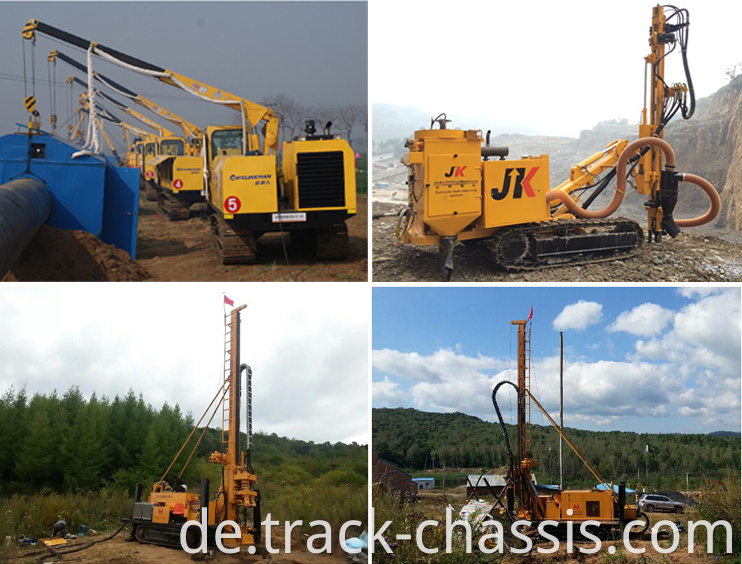 Rubber Steel Track -Fahrwerk Chassis 2ton 3ton 4ton 6ton 8ton 10t für Crawler Chassis Excavator Hydraulikbaggerbagger